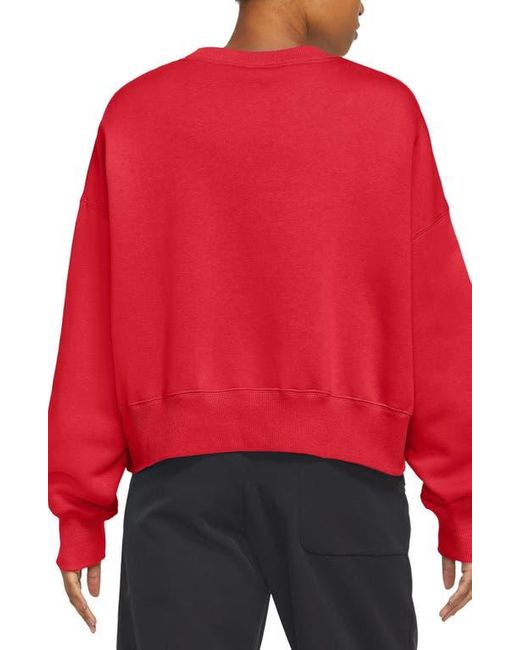 Nike Red Phoenix Fleece Crewneck Sweatshirt