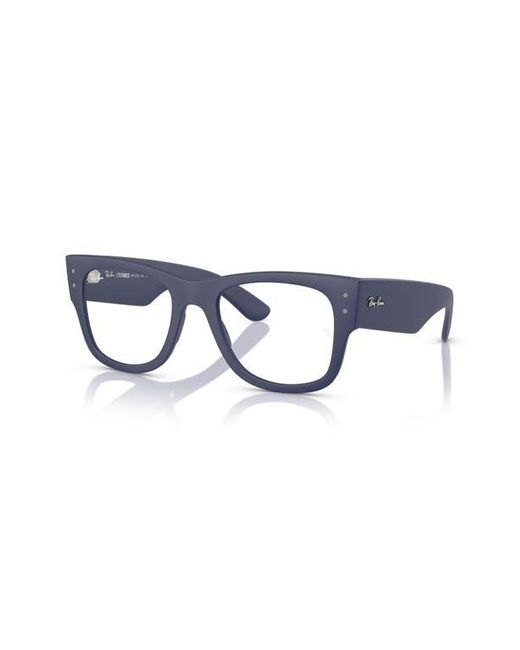 Ray-Ban Blue Mega Wayfarer Liteforce 50Mm Rectangular Optical Glasses for men