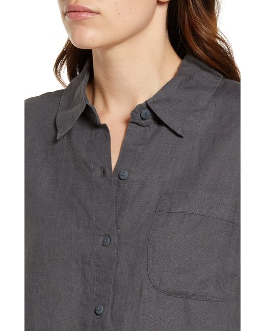 Parachute Gray Linen Button-up Shirt