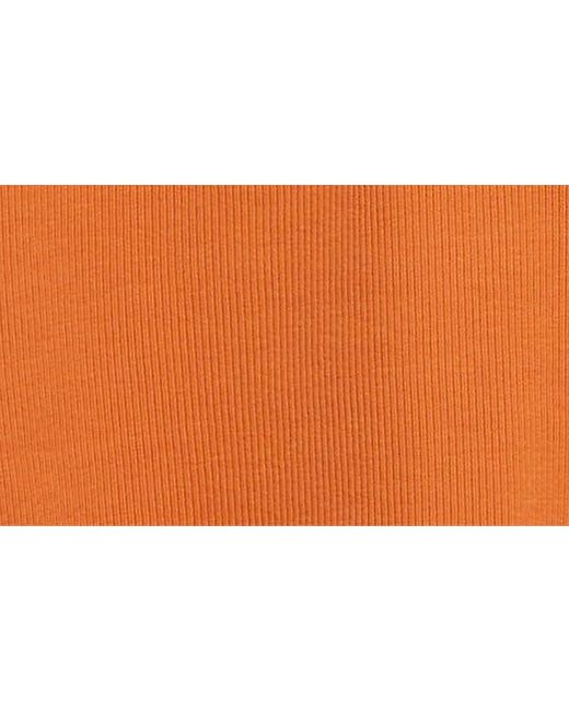 Veronica Beard Orange Kearney Stretch Cotton Polo