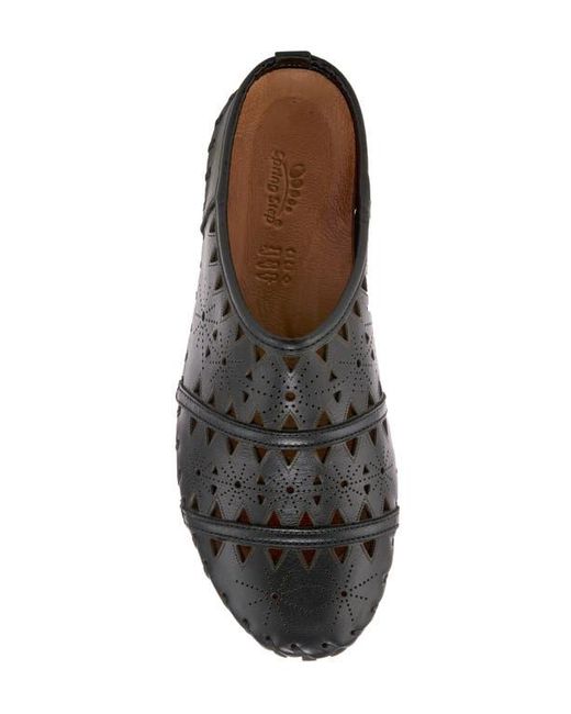 Spring Step Black Fusilade Leather Mule