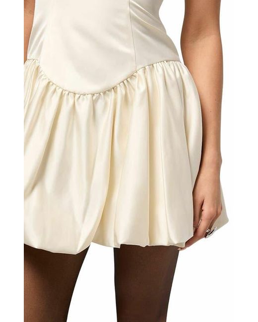 strapless open back dress Strapless Peplum Mini Dress – WeWoreWhat