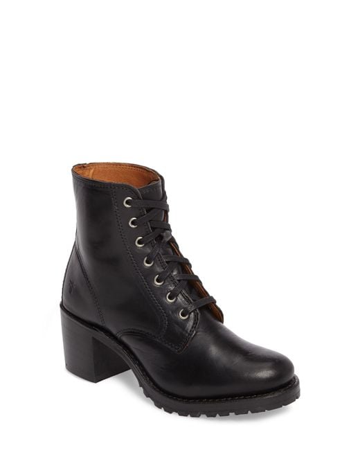 women's win over block heel ankle boot