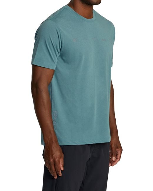 RVCA Green Brand Reflect Performance Graphic T-shirt for men