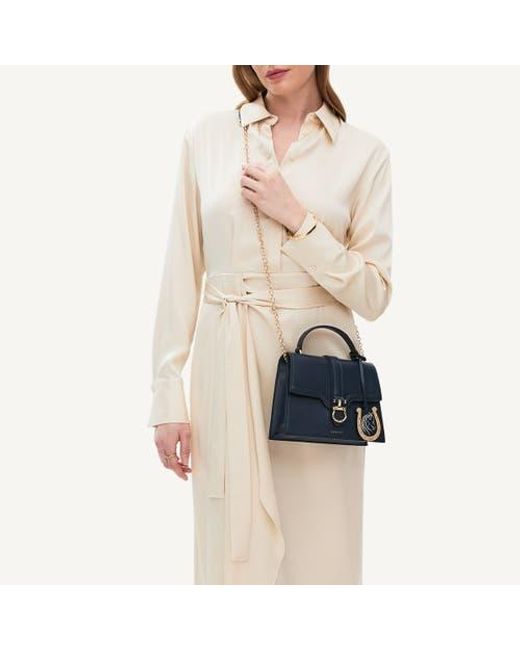 Radley Blue Kentucky Derby Ss25 Flapover Satchel Bag