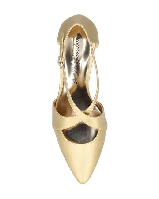 Easy Street Metallic Elegance Pointed Toe Pump