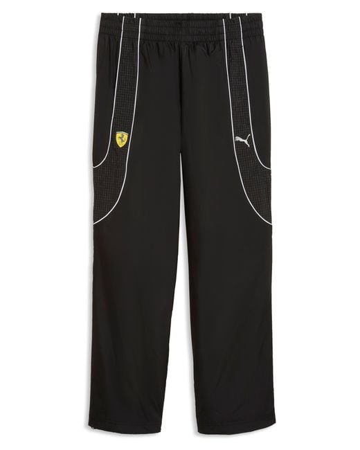 PUMA Black Ferrari Tech Track Pants for men