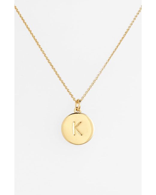 Kate Spade Metallic One In A Million Initial Pendant Necklace
