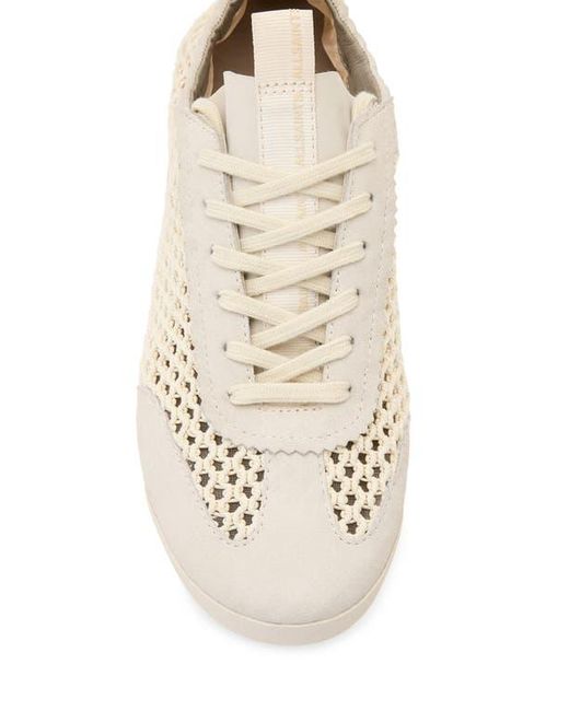 AllSaints White Kenny Woven Runner Sneaker
