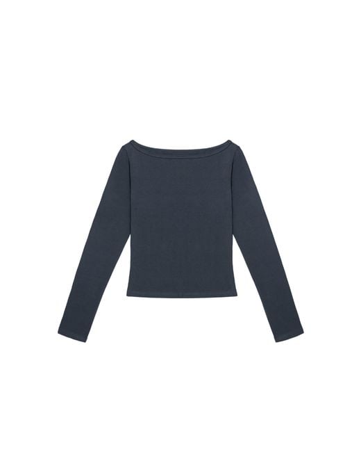 Oddli Blue Long Sleeve Top