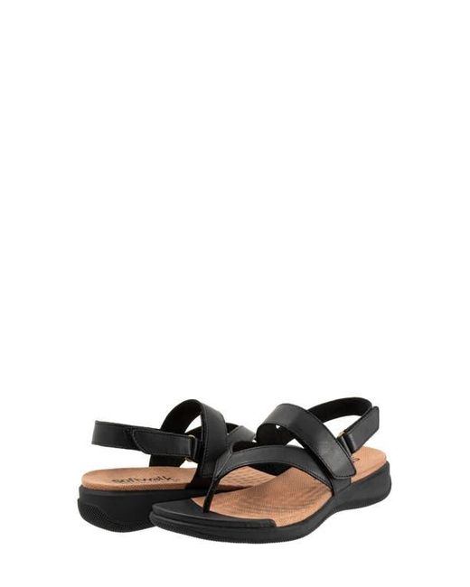 Softwalk® Black Tracy Slingback Sandal