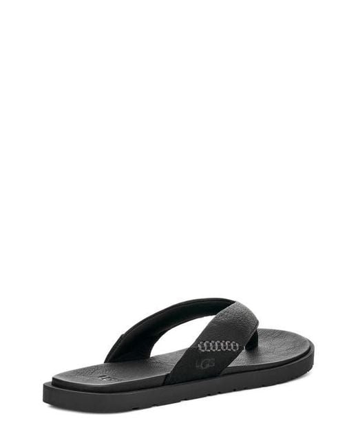 UGG Men's Black Seaside Ii Flip Flop