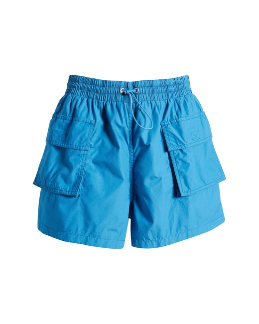 BP. Blue Cotton Poplin Cargo Shorts