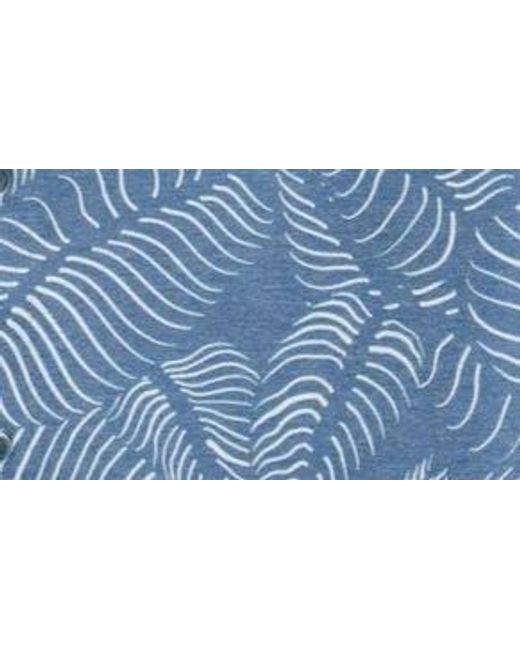 Fundamental Coast Blue Wilshire Sagebrush Leaf Print Short Sleeve Stretch Button-up Shirt for men