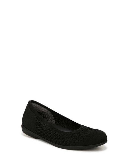 LifeStride Black Khloe Knit Ballet Flat