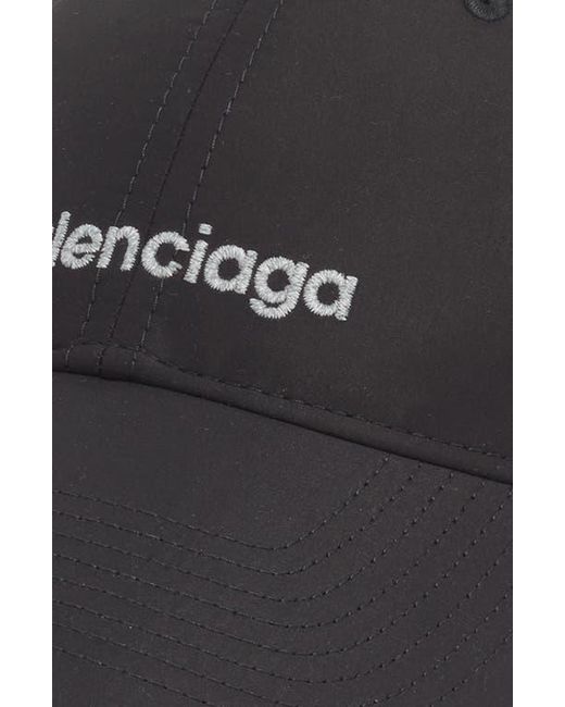 Balenciaga Black Athletic Baseball Cap for men