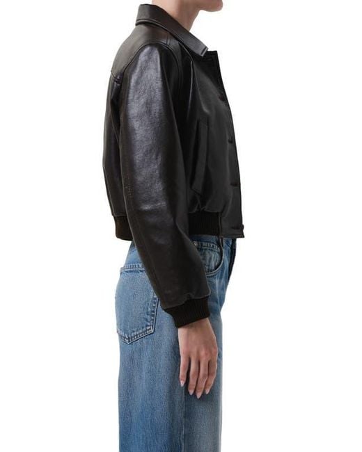 Citizens of Humanity Black Lola Bomber Jacket