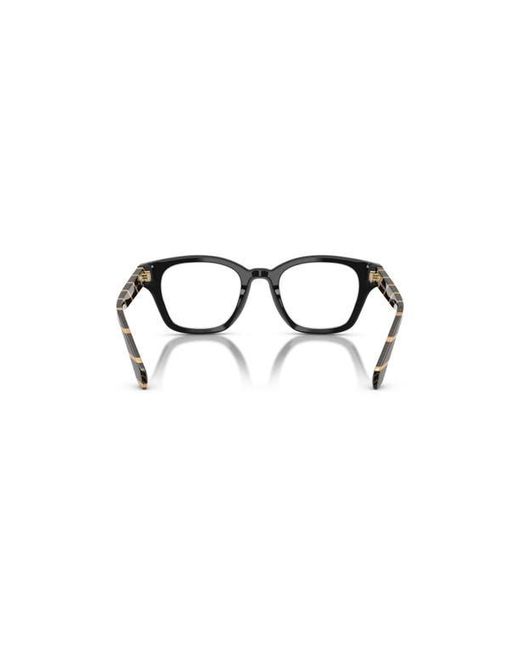 Giorgio Armani Black 47Mm Rectangle Optical Glasses for men