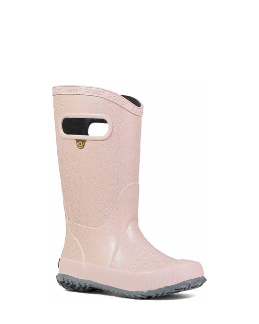 Bogs Pink Glitter Waterproof Rain Boot