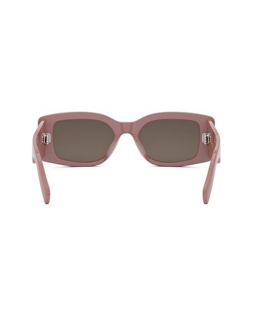 Céline Multicolor Triomphe 53mm Rectangular Sunglasses