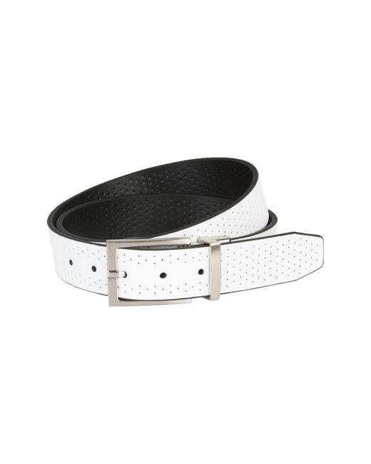 Nike Black Reversible Perforated Leather Belt for men