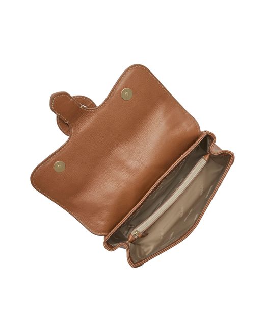 Brahmin Brown Rosalie Leather Convertible Crossbody Bag