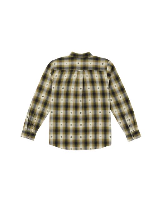 Volcom Green Skate Vitals Classic Fit Plaid Button-up Shirt for men