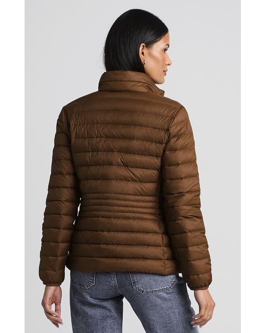 Lands' End Brown Wanderweight Ultralight Packable Down Jacket