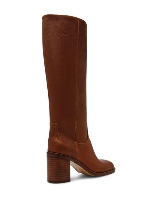 Steve Madden Brown Woodstock Knee High Boot