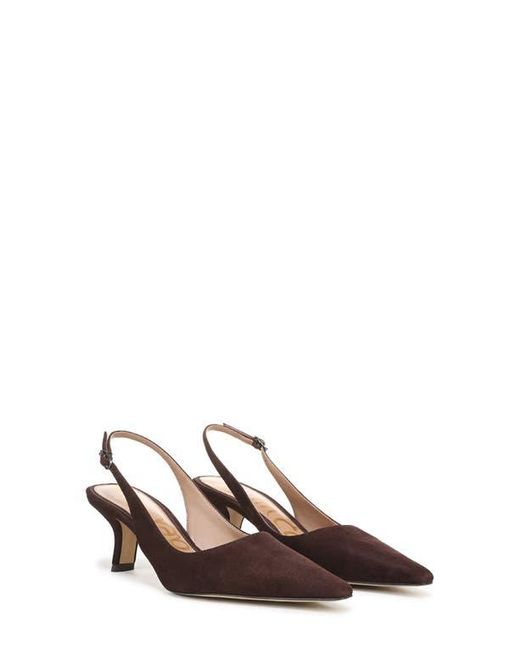 Sam Edelman Brown Bianka Slingback Pointed Toe Pump