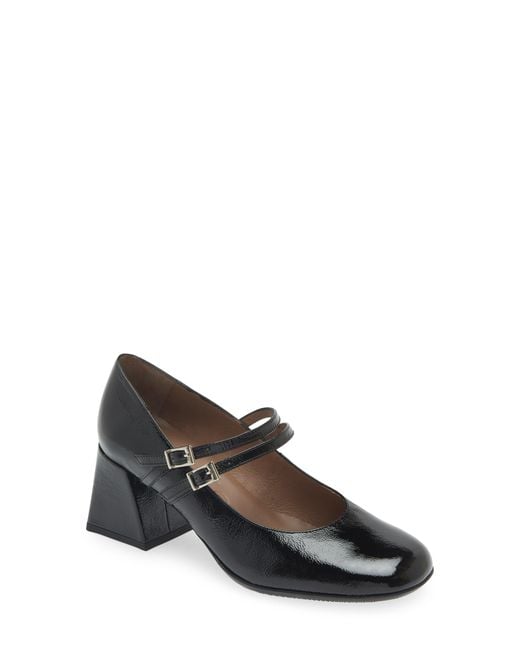 Wonders Black Mary Jane Pump
