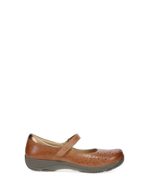 Dansko White Stacy Mary Jane Flat