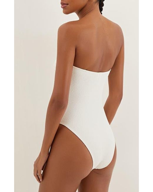 ViX White Firenze Jolie Strapless One-Piece Swimsuit