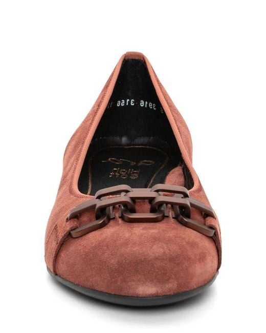 Ara Brown Scout Chain Ballet Flat
