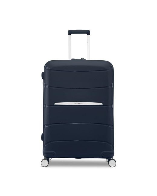 Samsonite Blue Outline Pro 24 Medium Checked Spinner Luggage