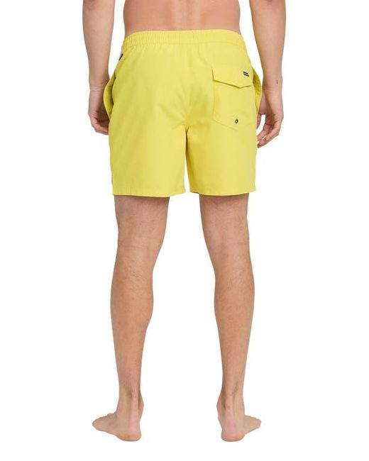 Quiksilver Yellow Everyday Volley 15-Inch Swim Trunks for men