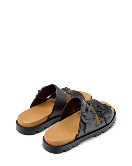 Camper Black Brutus Slide Sandal for men