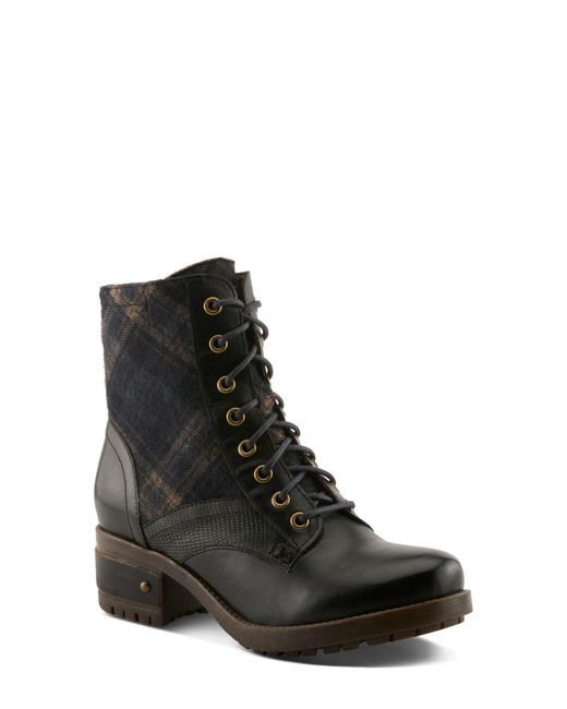Spring Step Black Marty Combat Boot