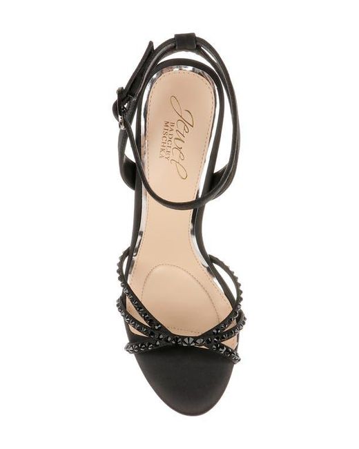 Badgley Mischka Black Iona Ankle Strap Sandal