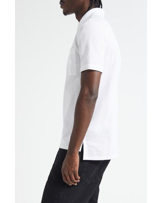 Givenchy White Logo Patch Regular Fit Cotton Piqué Polo for men
