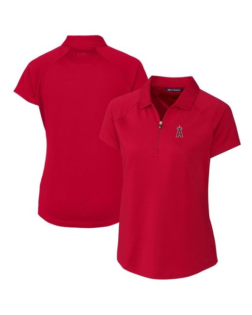 Cutter & Buck Red Los Angeles Angels Drytec Forge Stretch Polo At Nordstrom