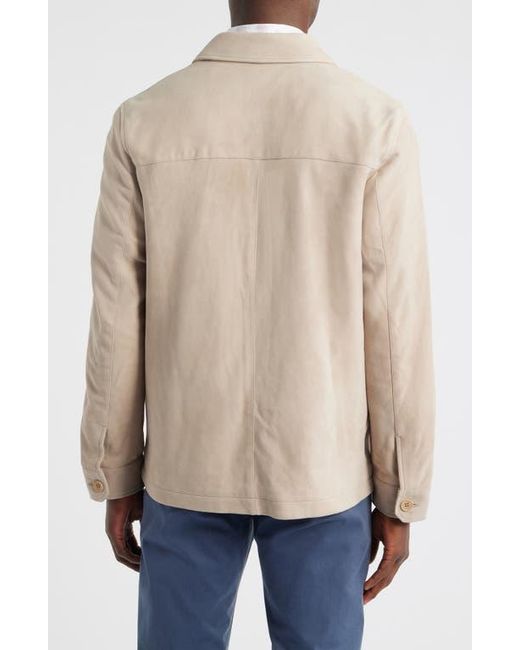 Bugatchi Natural Suede Shirt Jacket for men