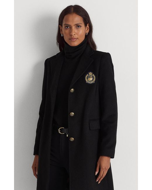 Ralph lauren women's shop black coat