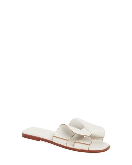 Cecelia New York White Wendy Slide Sandal