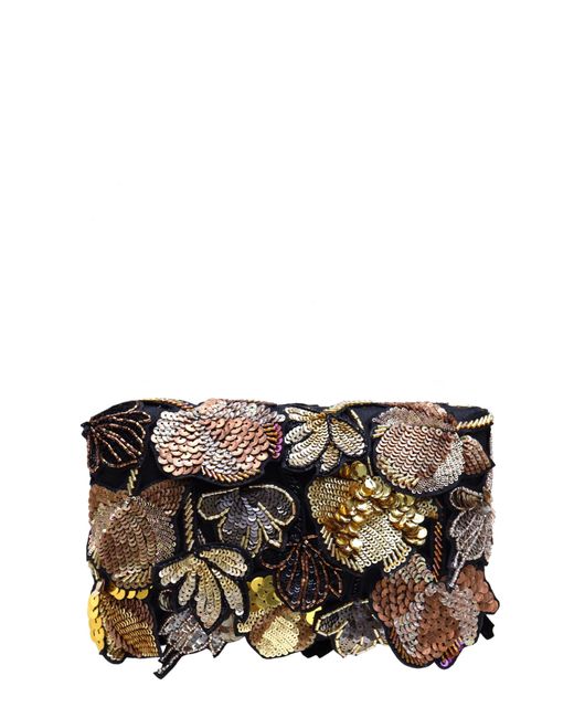 Simitri Gray Aurelia Clutch