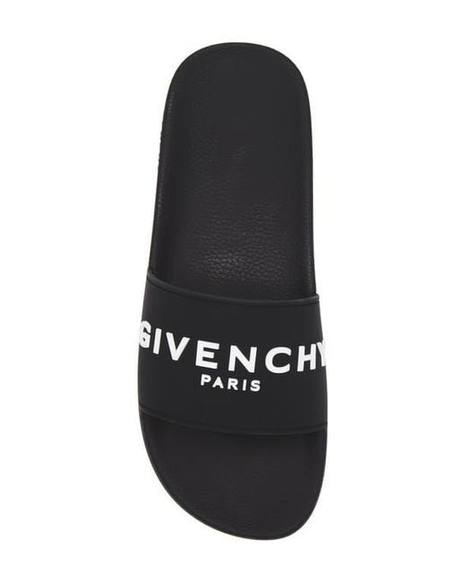 Givenchy Black Logo Slide Sandal for men
