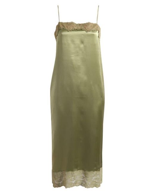 Reformation Women's Green Mackenzie Silk Midi Dress - magambanetwork.com
