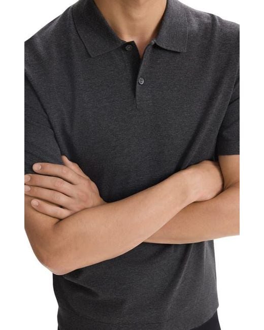Theory Black Goris Performance Polo for men