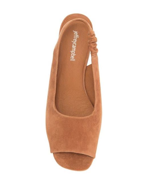 Jeffrey Campbell Brown Extendo Slingback Platform Sandal