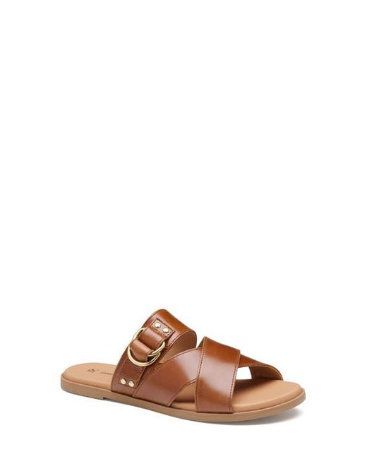 Johnston & Murphy Brown Shayla Crossover Slide Sandal